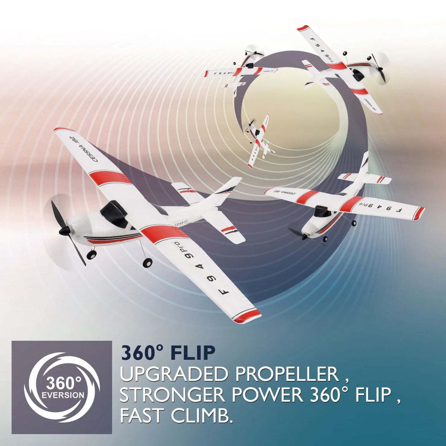 WLtoys F949 RC Airplane Fixed Wing Gyroscope RTF 24G