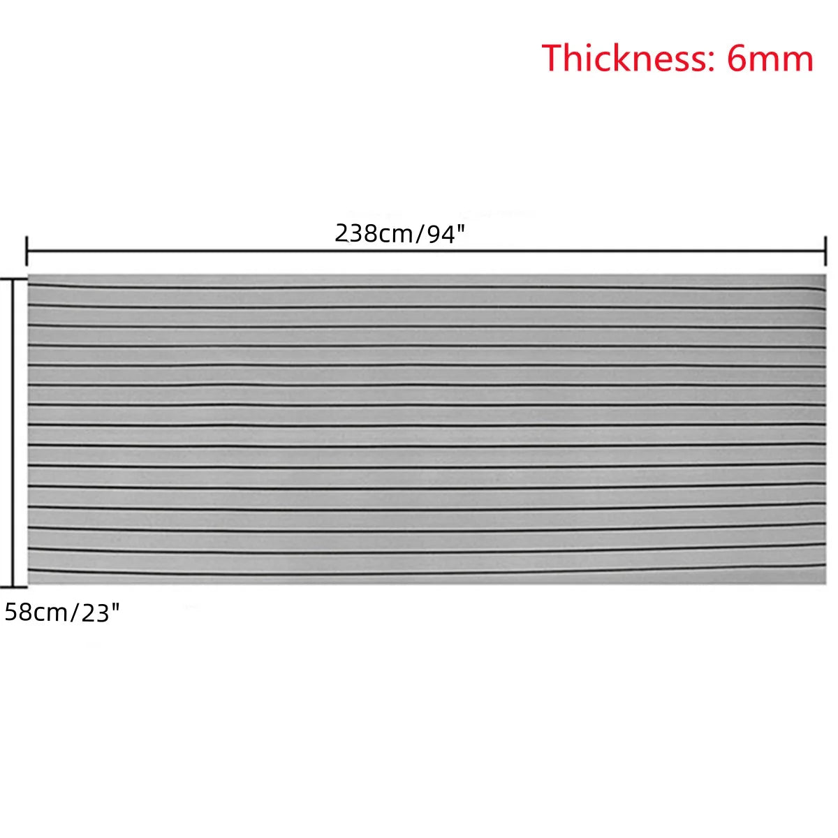 3 Sizes EVA Foam Faux Teak Boat Decking Mat Self Adhesive
