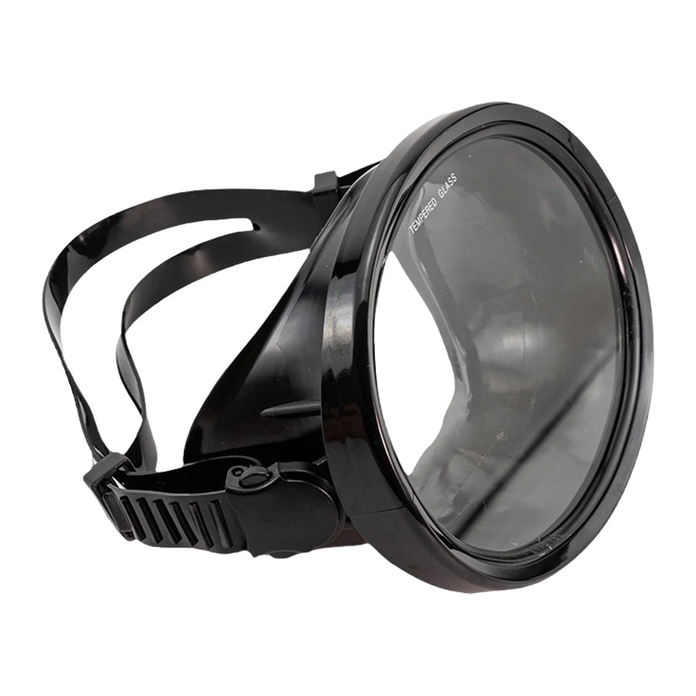 Oval Diving Mask Tempered Glass Anti Fog Freediving
