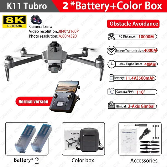 Cole K11 Turbo Drone Aerial 8K HD Dual Camera With Airdrop