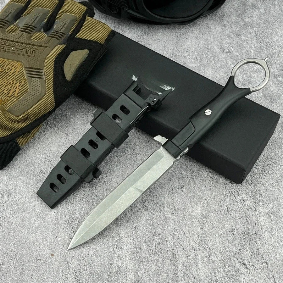 High Hardness Fixed Blade Durable 8Cr13Mov Steel Blade Outdoor Camping Trekking EDC Practical Cutting Knife Fishing Knife
