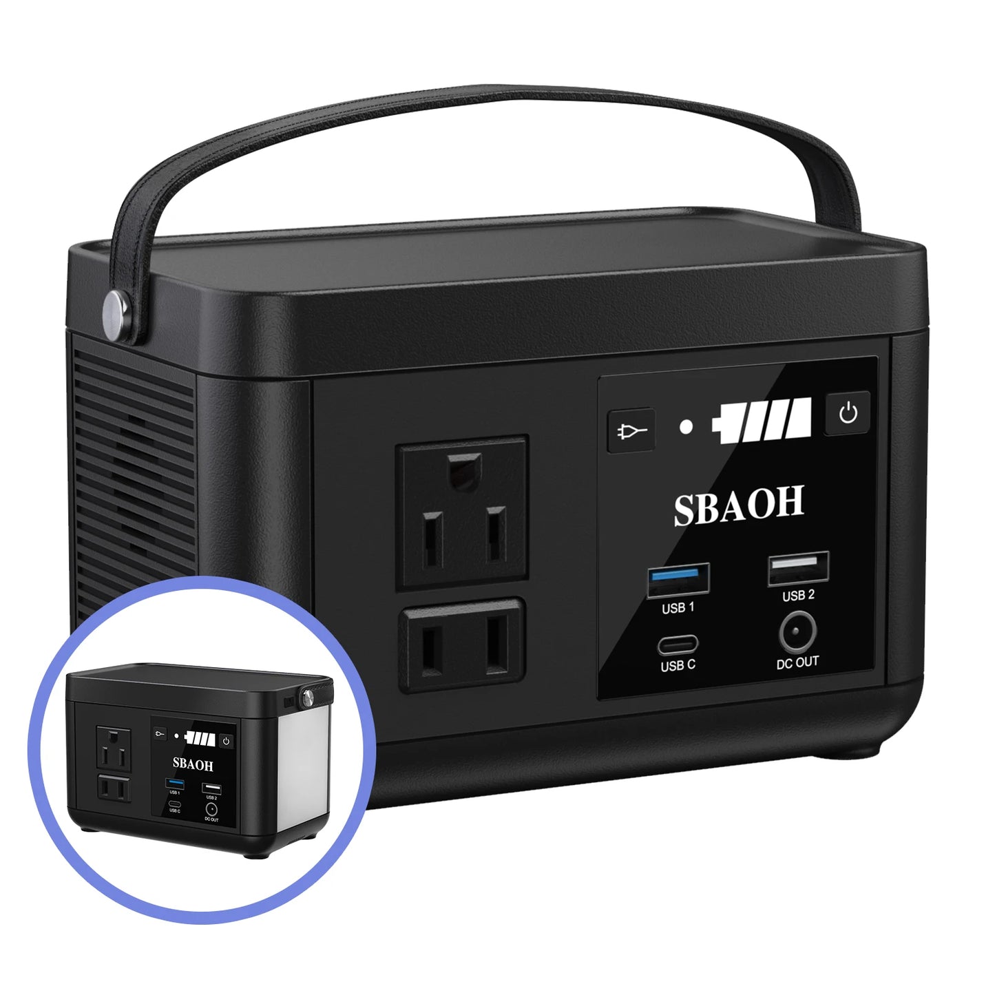 SBAOH 88.8Wh Portable Power Station for Camping RV AC 120W