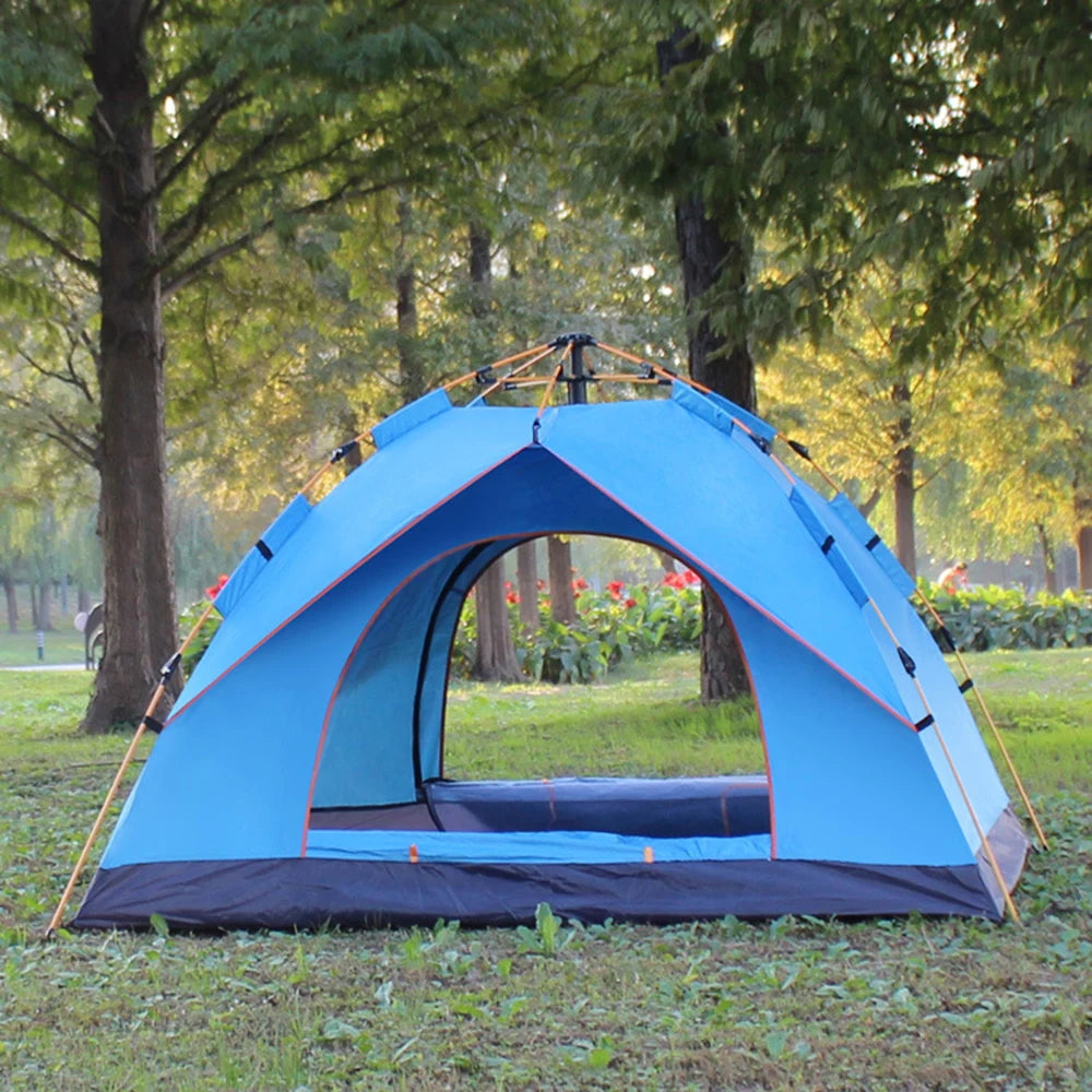 Outdoor Pop Up Tent Water Resistant Portable Camping Family