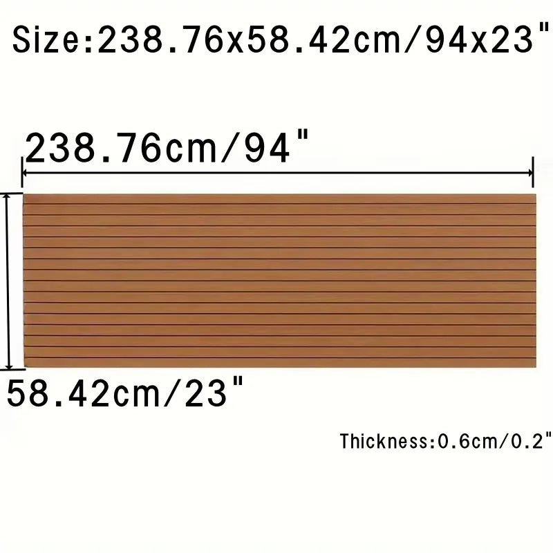 EVA Teak Decking Sheet For Yacht Self Adhesive Flooring Mat