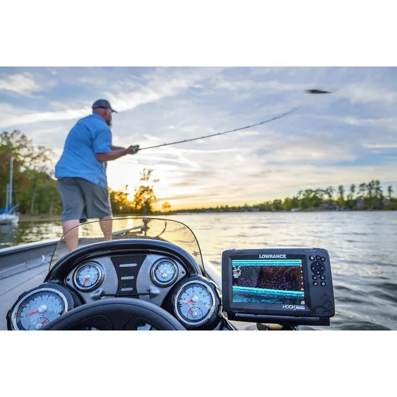 Lowrance Hook Reveal 5 7 9 Fish Finders With Transducers