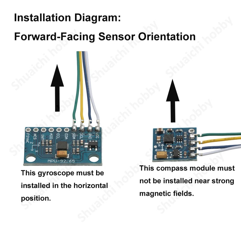 RC Airplane Artificial Horizon/Radar Gauge Model Detailed Cockpit 1.54inch Display Simulation Instrument Panel DIY Accessories