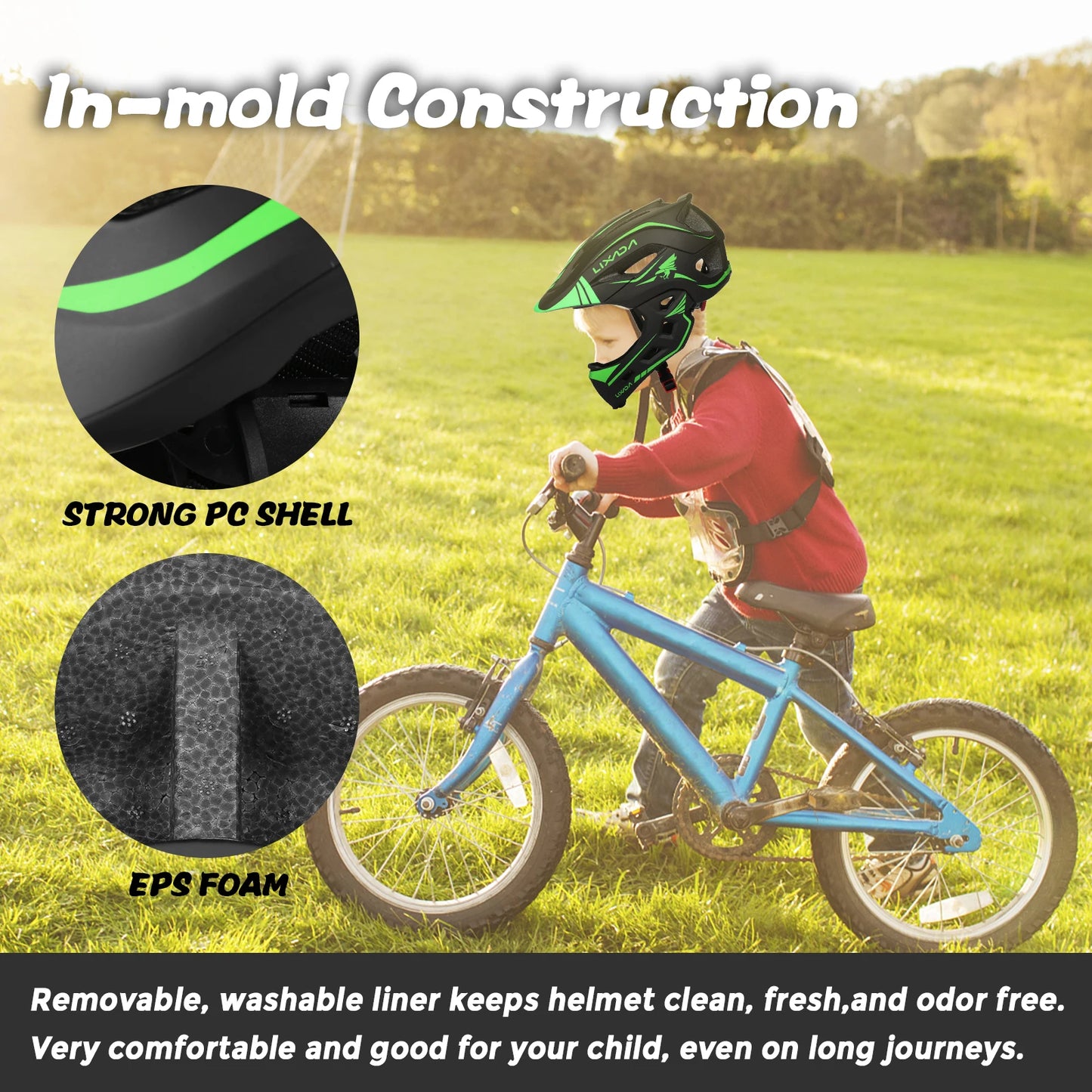 Two in One Kids Full Face Helmet for Cycling Skating