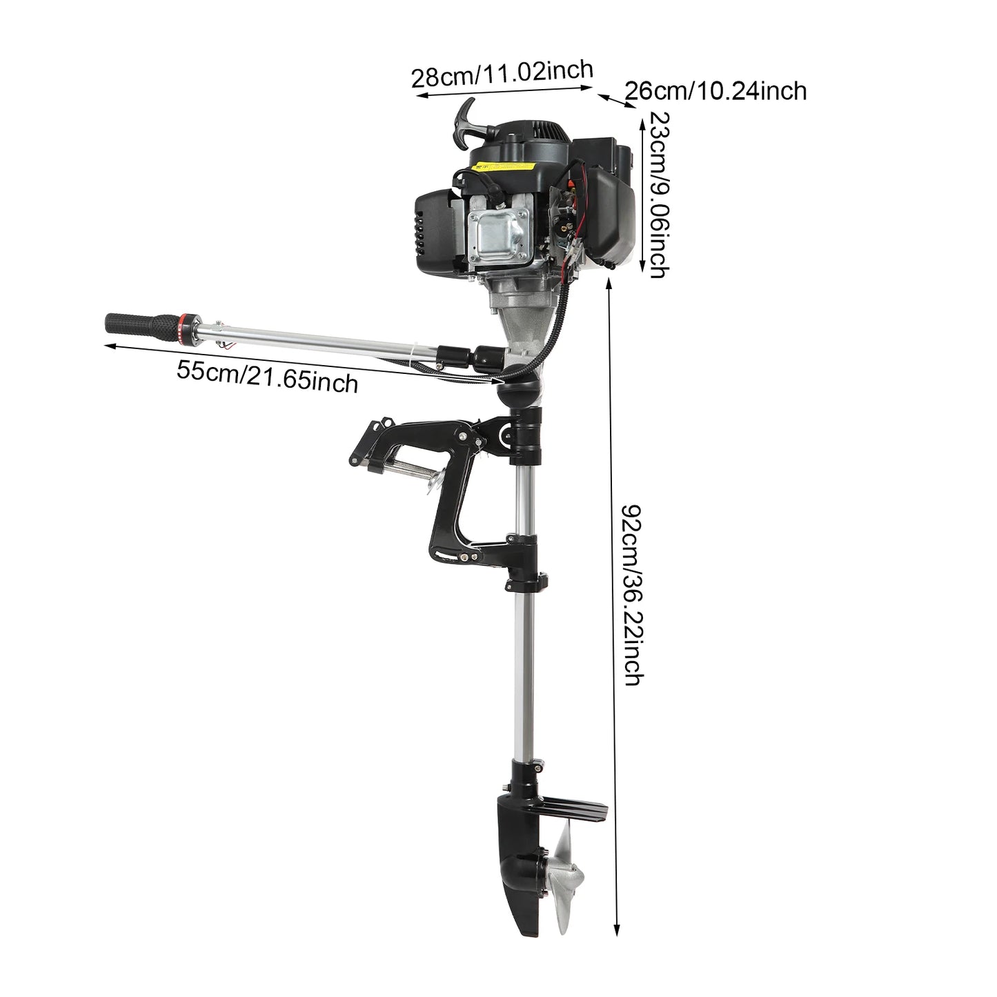 4 Stroke 7HP Fishing Boat Engine Hand Electric Start Clutch
