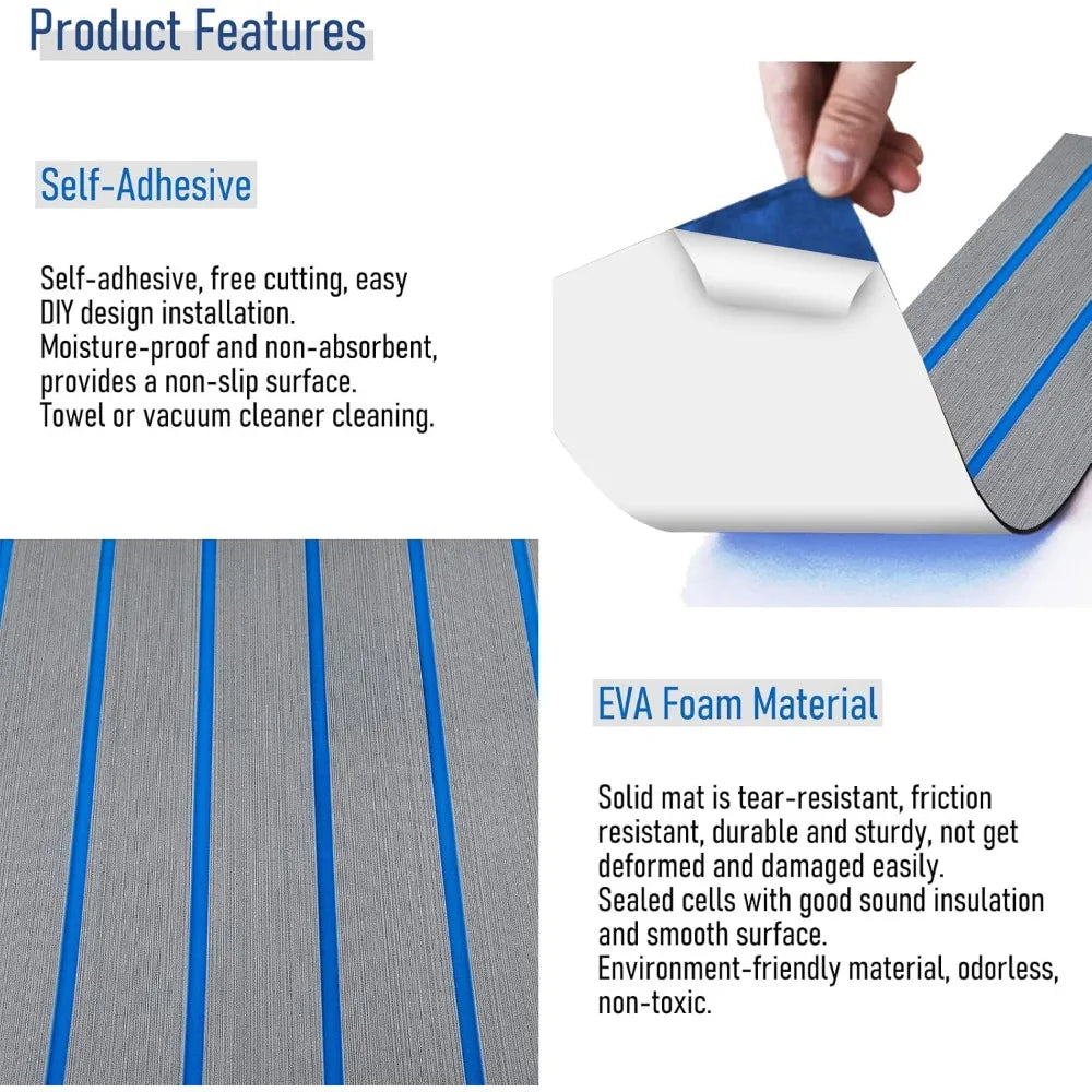EVA Foam Boat Decking Flooring Sheet Faux Teak Marine Mat