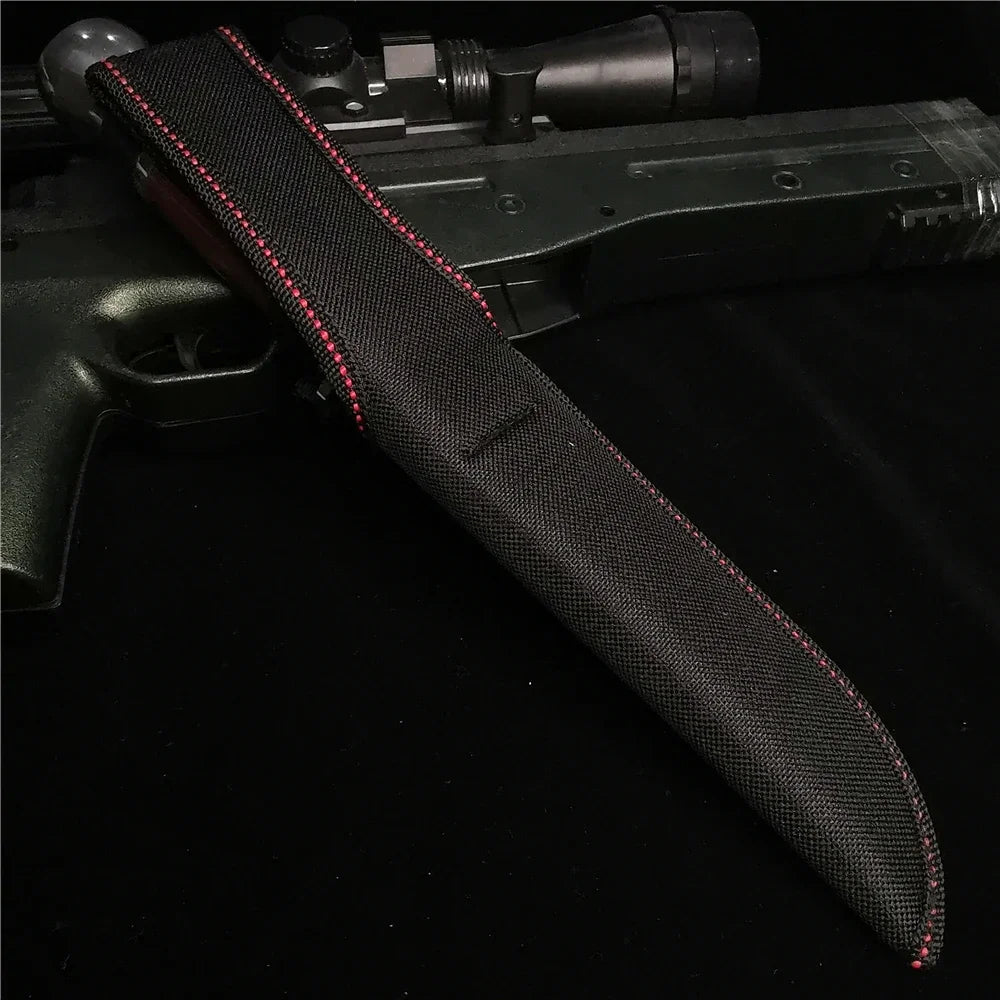 Sharp Sword, Stainless Steel Knife, Outdoor Camping Hunting Knife, with Nylon Knife Cover, Carry Around, Sharp and Durable