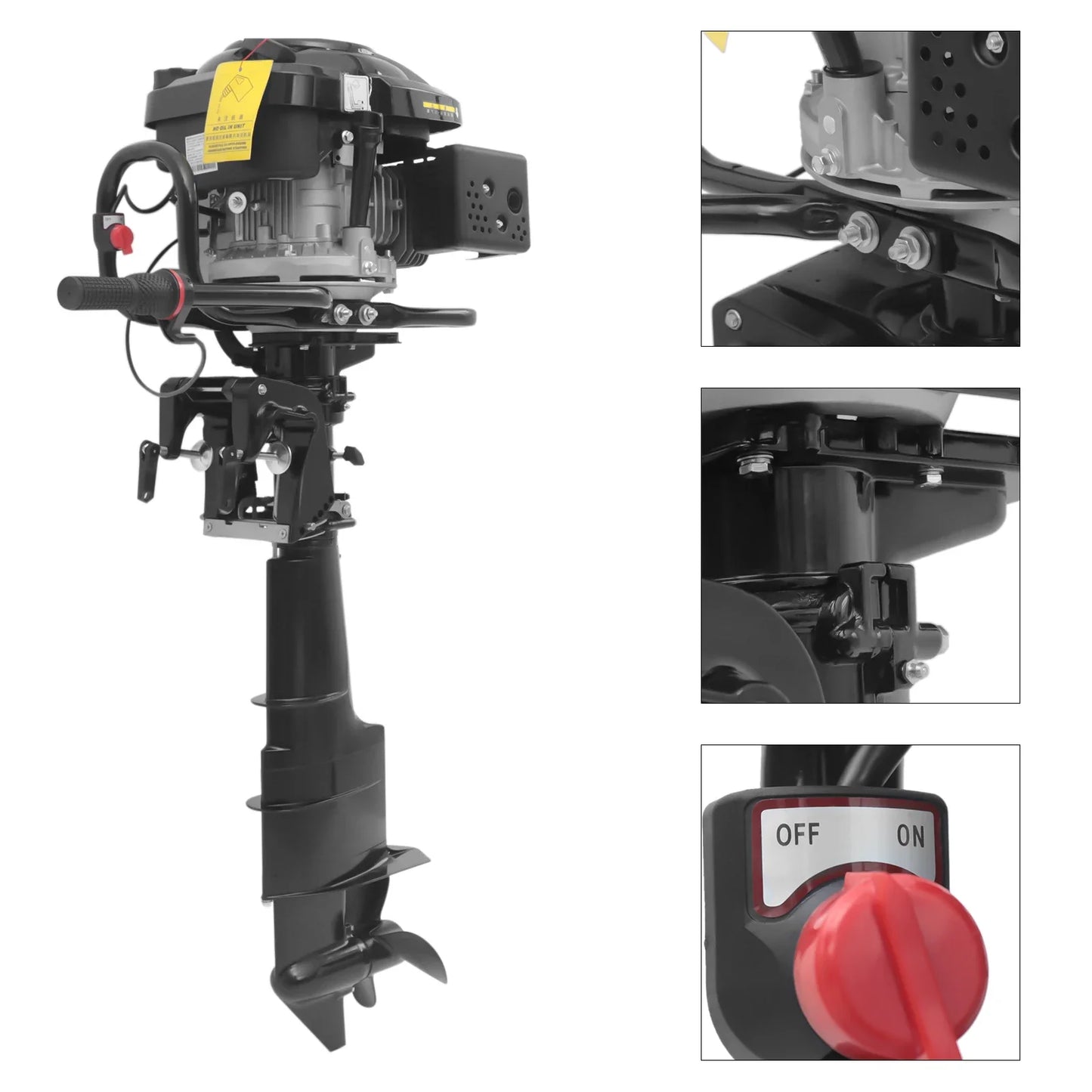 4 Stroke 7.5HP Outboard Motor For Inflatable Fishing Boat