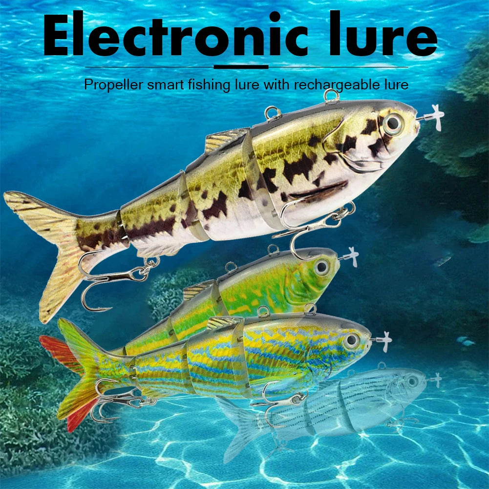 Robotic USB Rechargeable Swim Bait Wobbler for Pike Carp