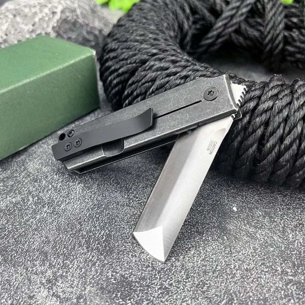 CR MinimalX 5915 Folding Knife 8Cr13Mov Blade Portable Fruit Knife Emergency Tool for Travel Outdoor Fishing Knife Men's Gifts