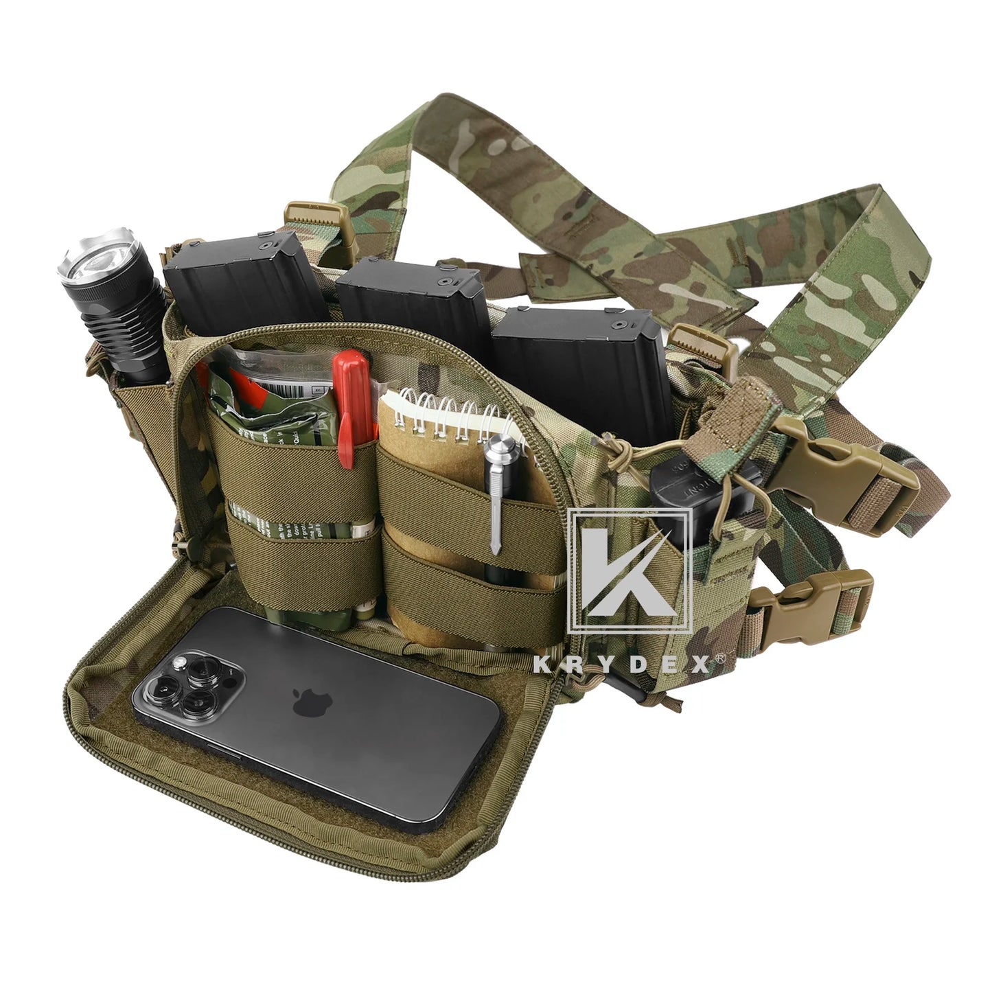 Krydex 500D Tactical D3CR Micro Chest Rig Vest Mag Pouch