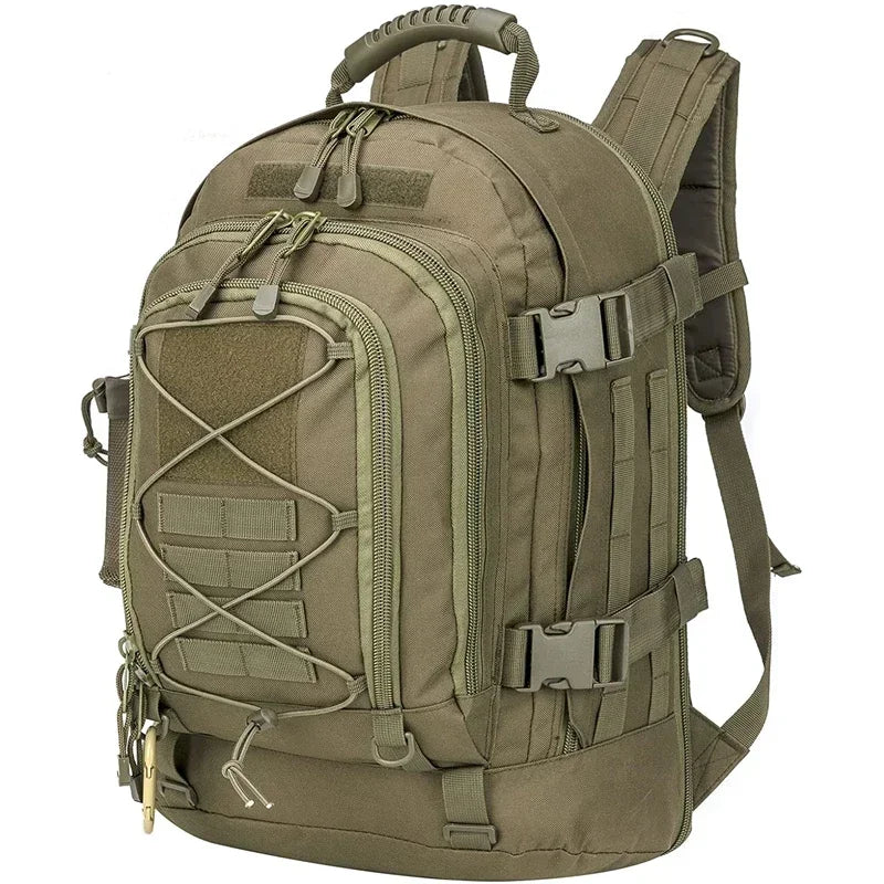 LQARMY 65L Military Tactical Backpack Molle Rucksack