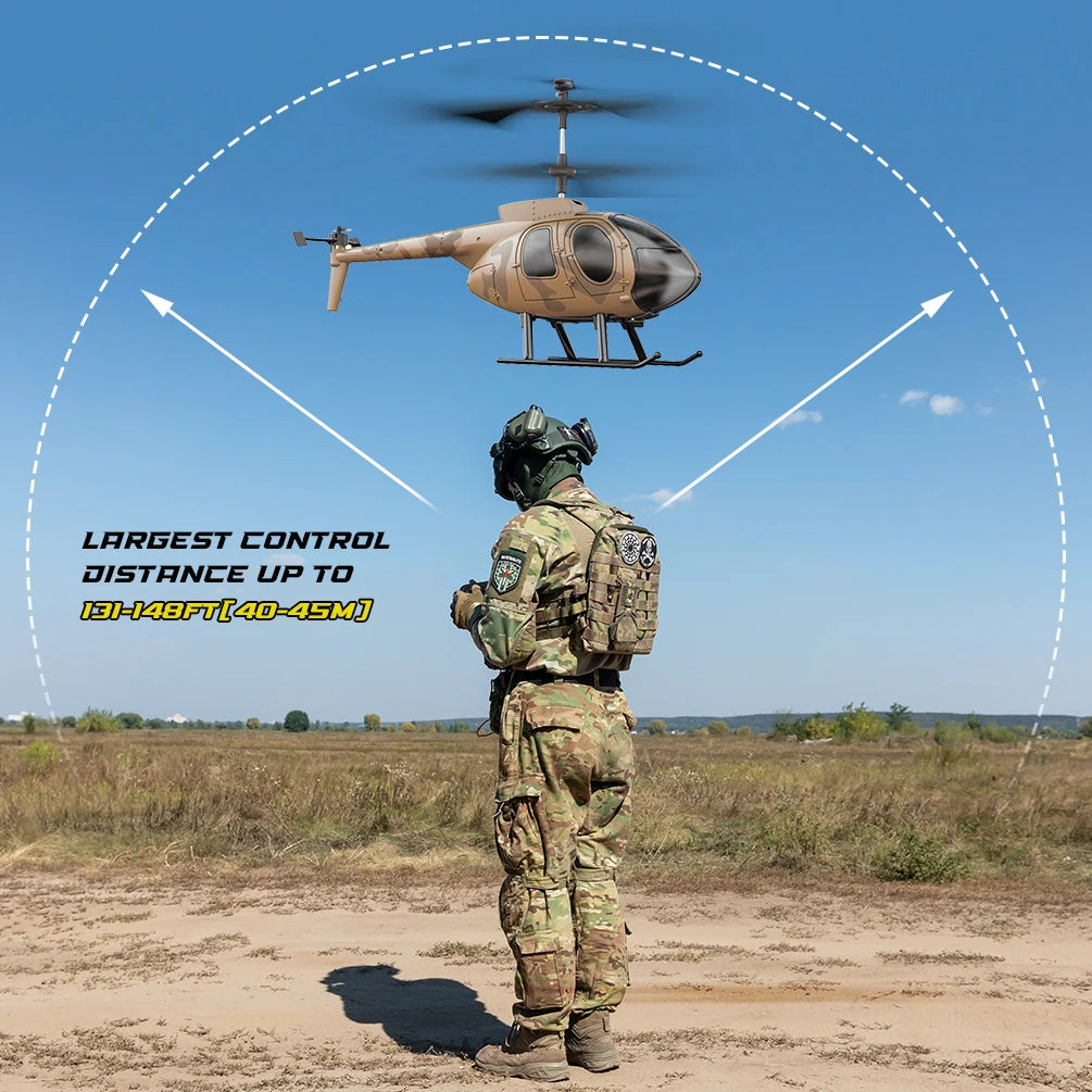 Vatos Camouflage RC Helicopter 2.4GHz Indoor Toy Takeoff