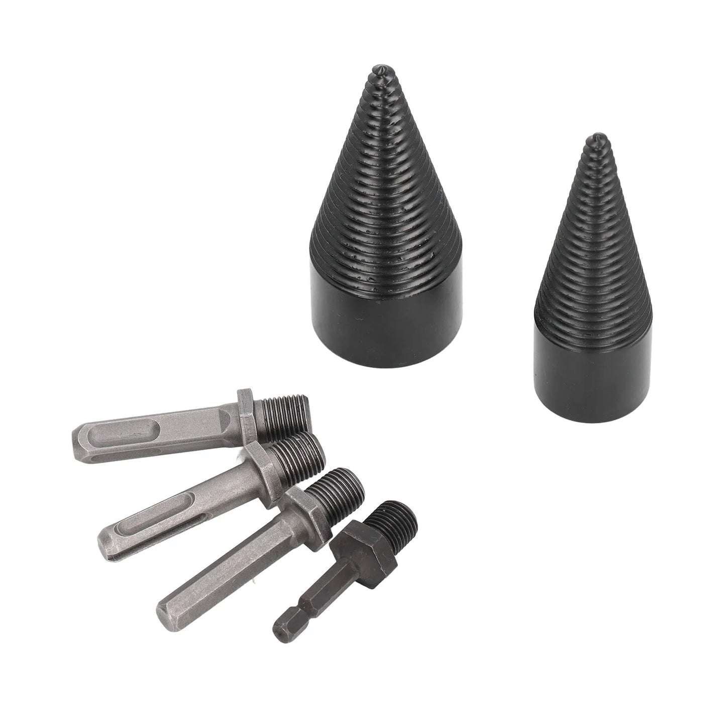 Hancaner Wood Splitter Drill Bit Set Detachable Cone For Camping