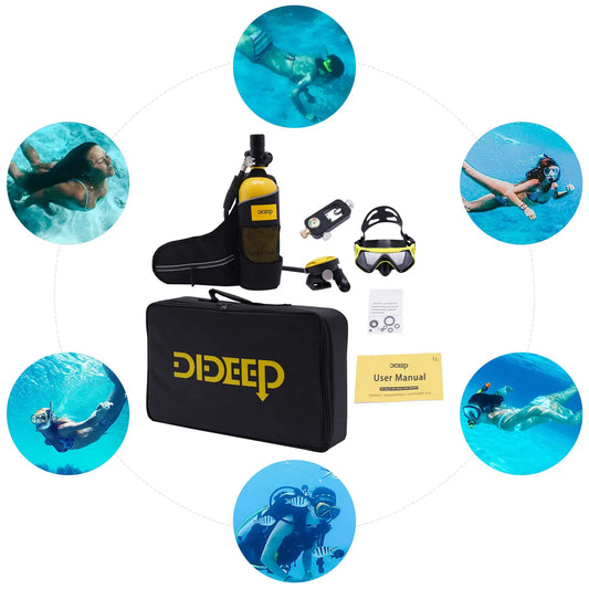 Reusable Mini Scuba Tank For 15 To 20 Minutes Underwater