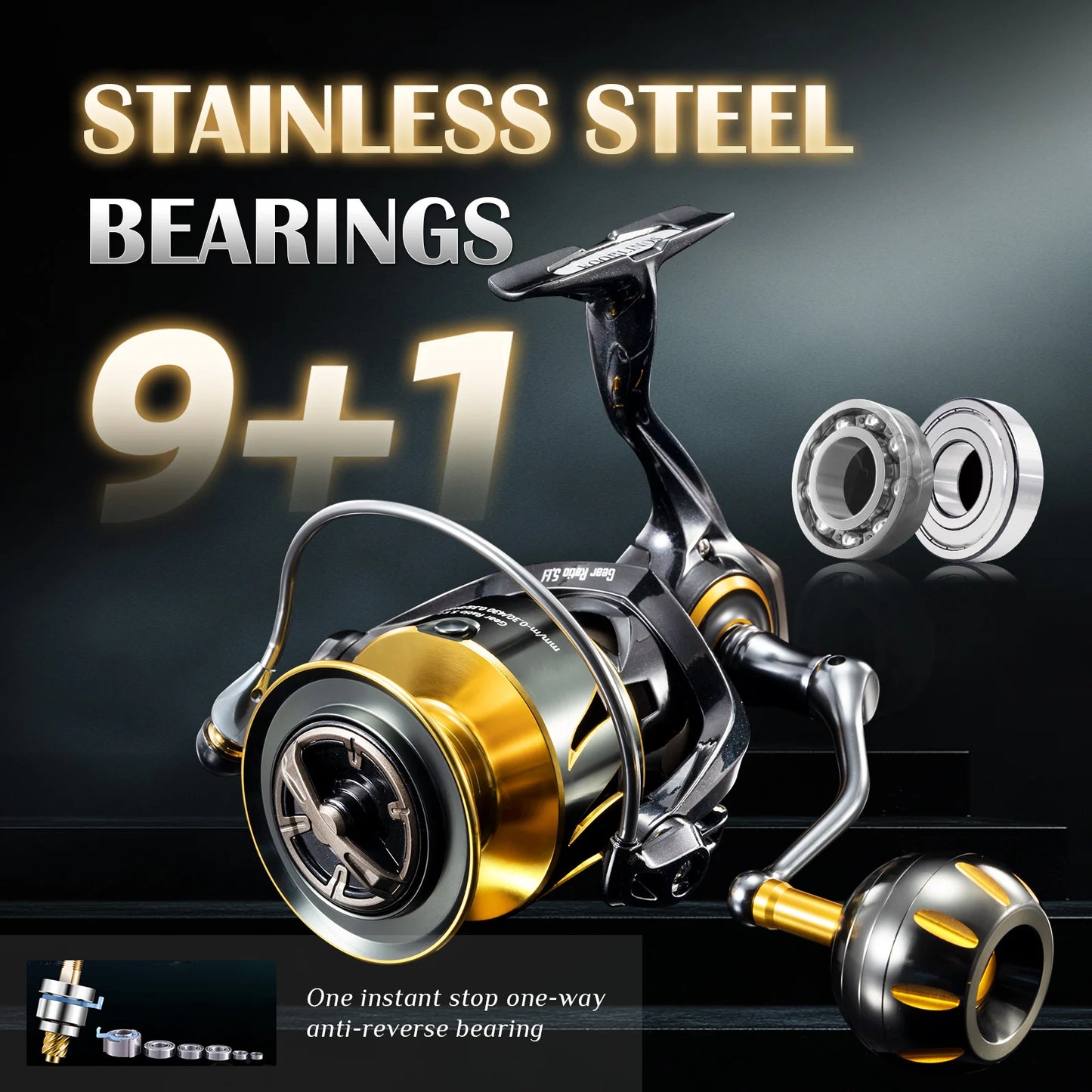 Rooblinos SW Spinning Reel Ultralight Saltwater Surf Fishing
