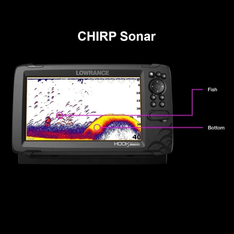 Lowrance Hook Reveal 5 7 9 Fish Finders With Transducers