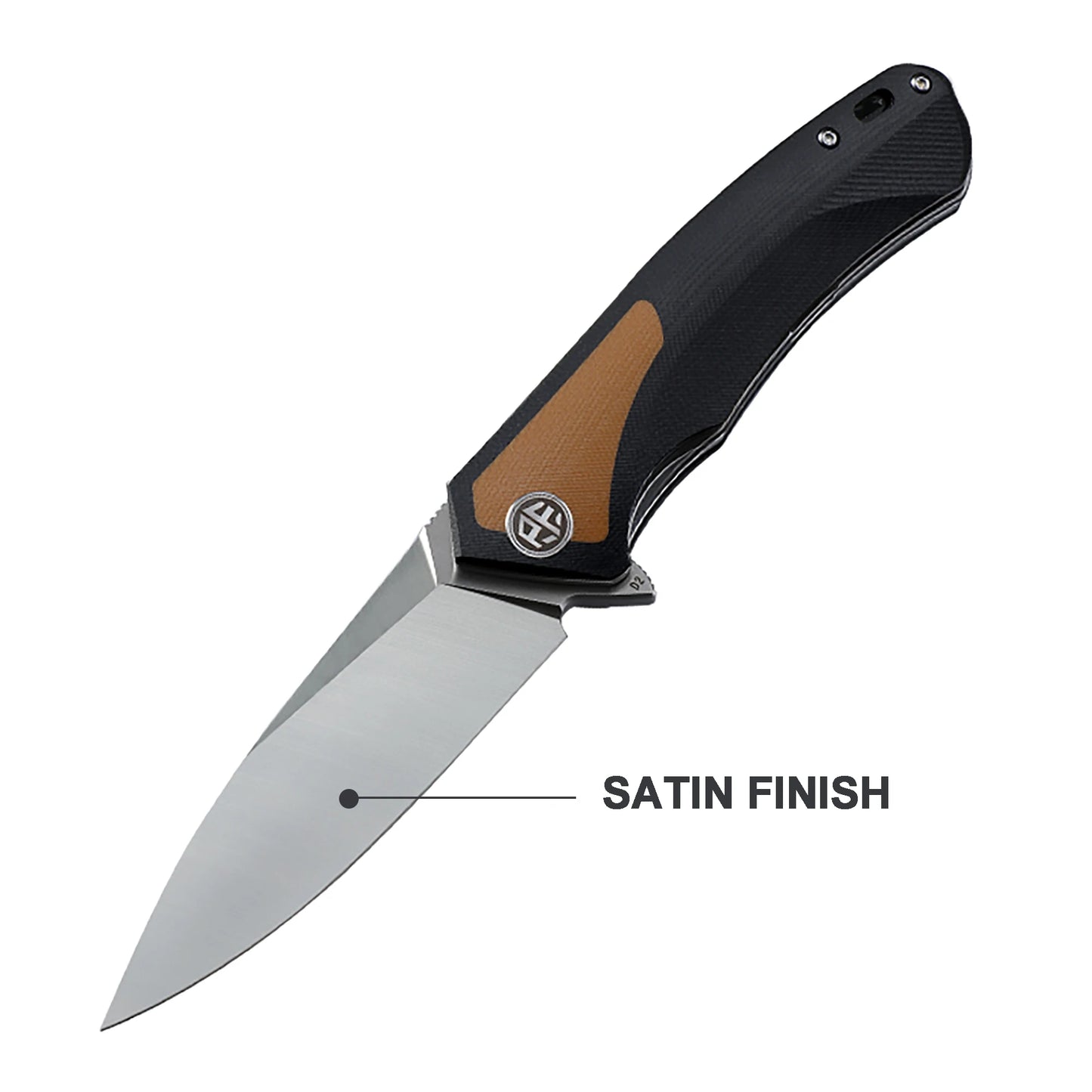 Petrified Fish PF838CS D2 Steel Blade Folding Knife G10+Carbon Fiber Handle Outdoor Camping Hunting EDC Pocket Tool