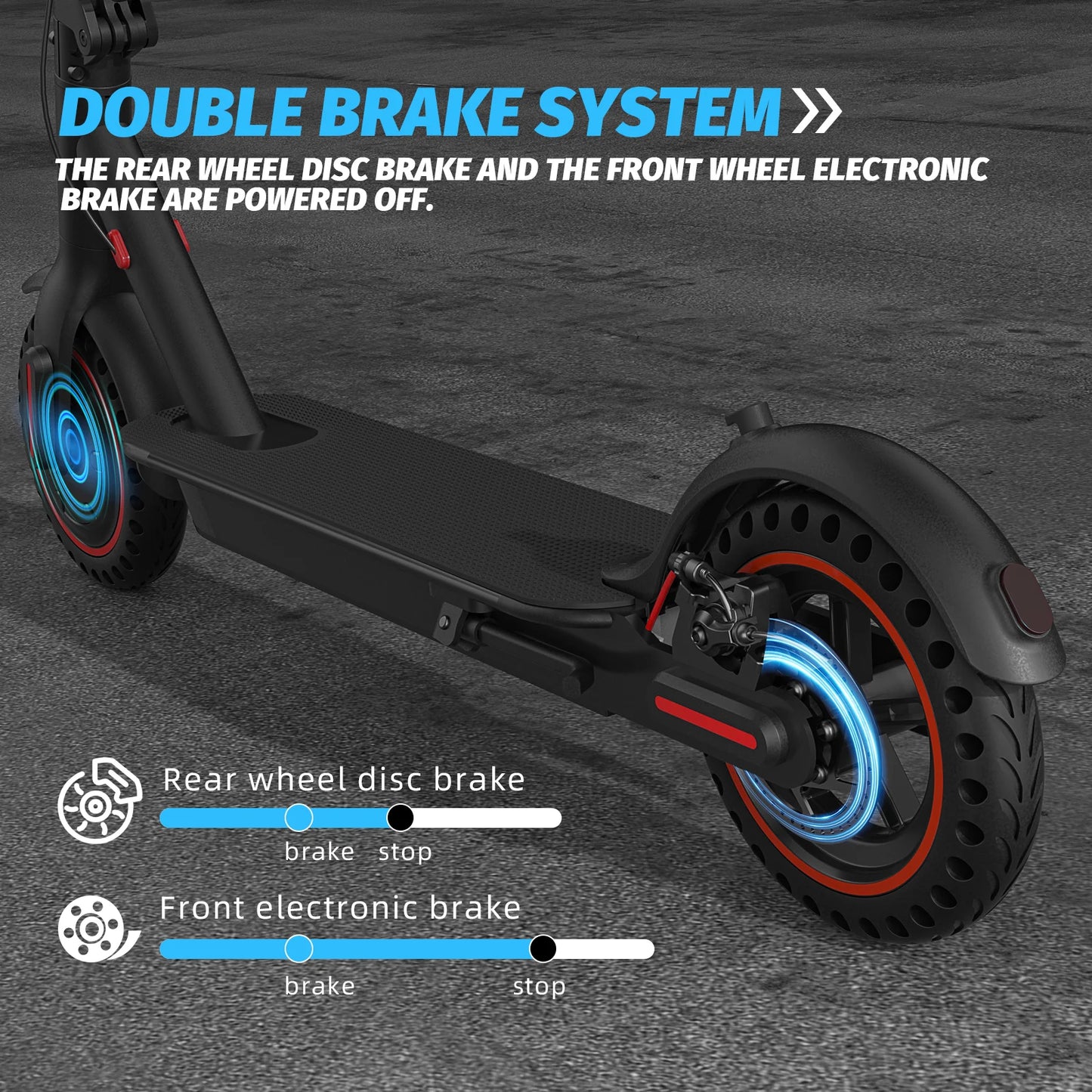 350W Foldable Electric Scooter for Adults Teens,Explosion-proof Tires,Dual Brake System,Lightweight APP Support E-scooter