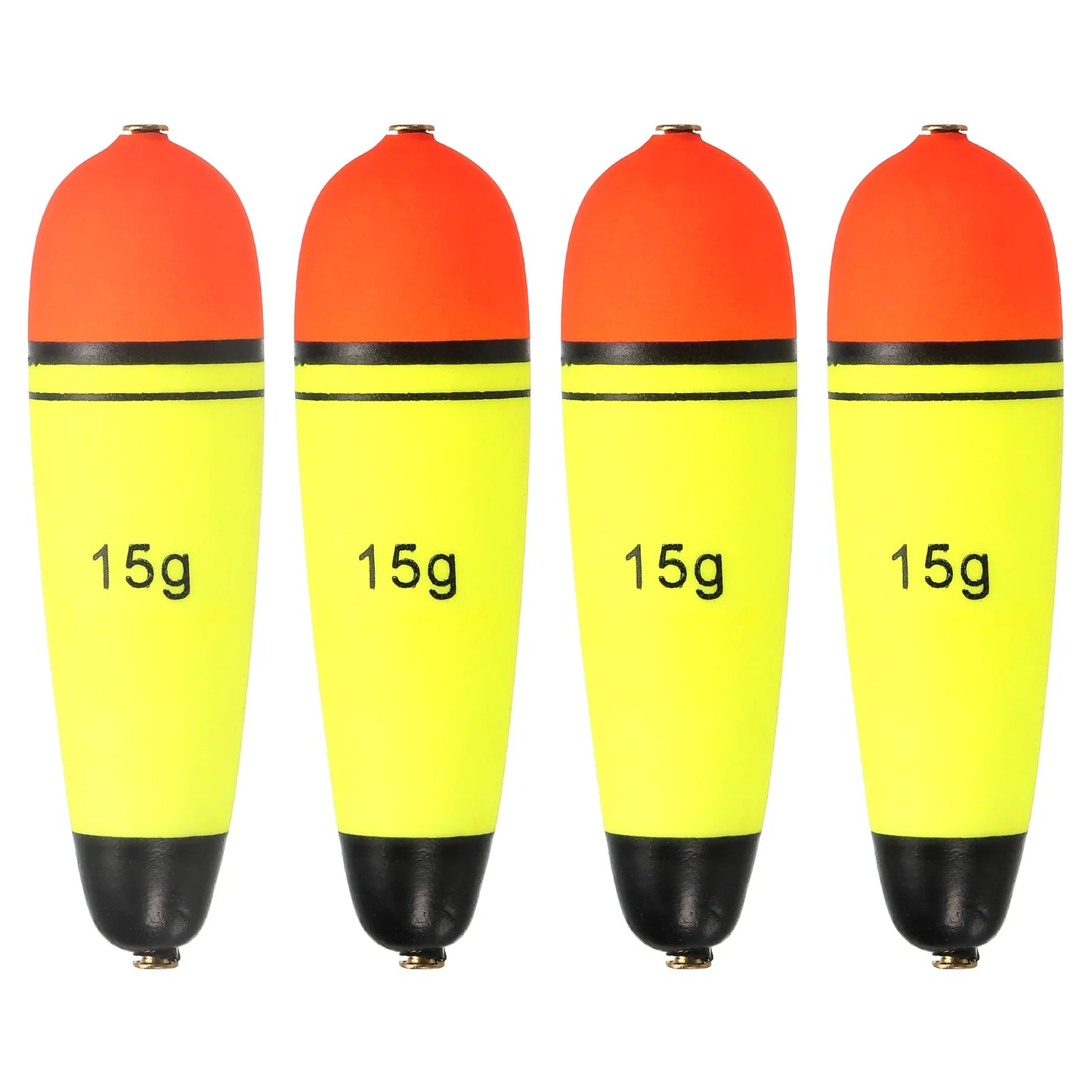 Fishing Slip Bobbers, 4 Pack EVA Fishing Float for Sea Fishing Freshwater, Yellow