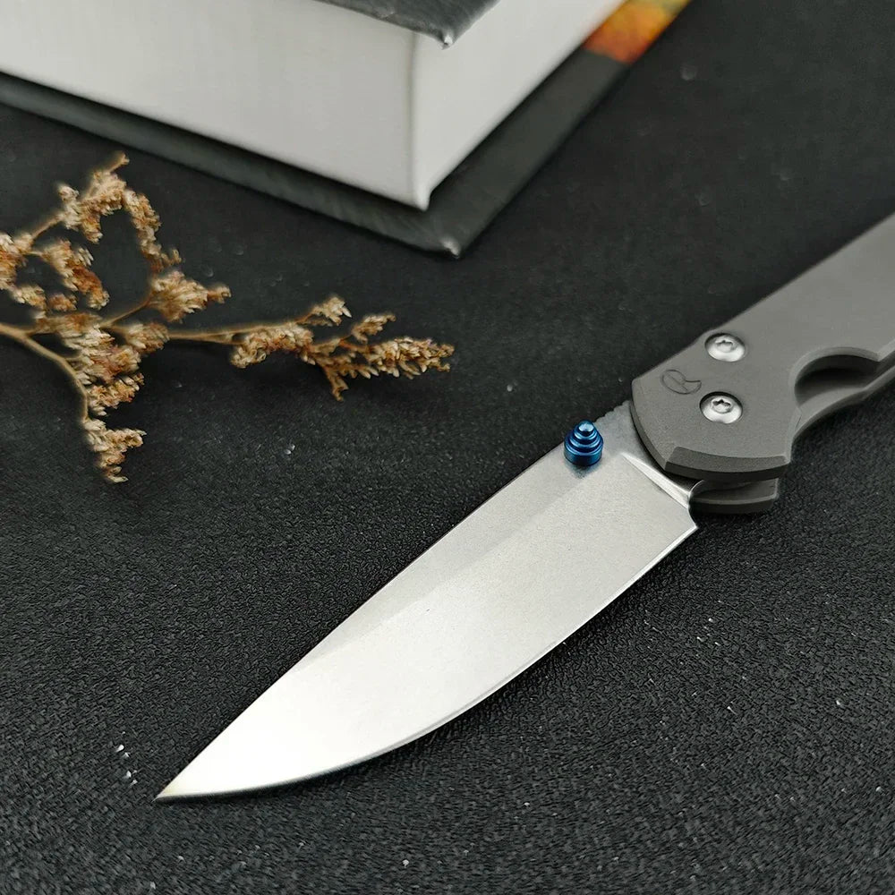 Chris Reeve D2 Folding Pocket Knife Titanium Alloy Handle