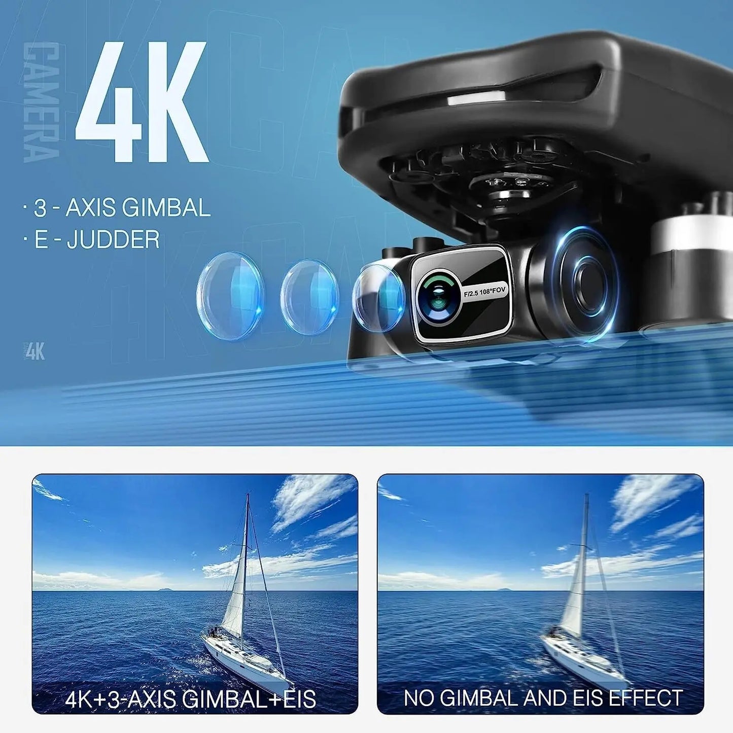 NBD GPS Drone With 4K Camera 5G WiFi EIS Brushless Motor