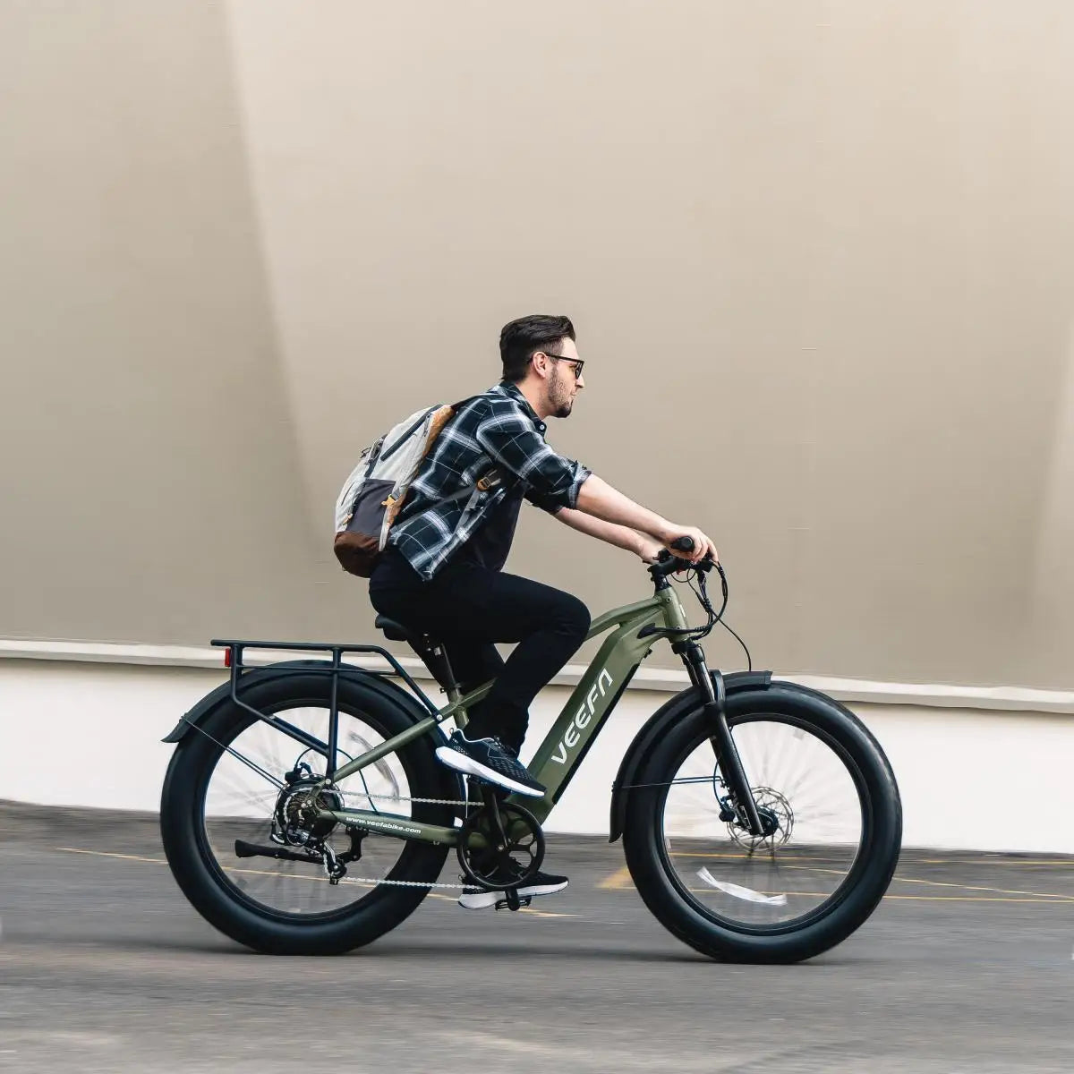 VEEFA Peak 1000W Electric Bike for Adults 48V 13Ah Removable Battery 26'' Fat Tire E Bike 28mph Mountain Ebike