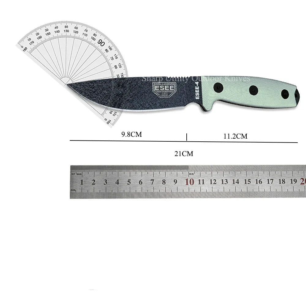 ESEE-4 Multifunctional Outdoor Camping Hunting Fixed Knife with Kydex Sheath G10 Handles S35VN Wild Survival Knife EDC Tools