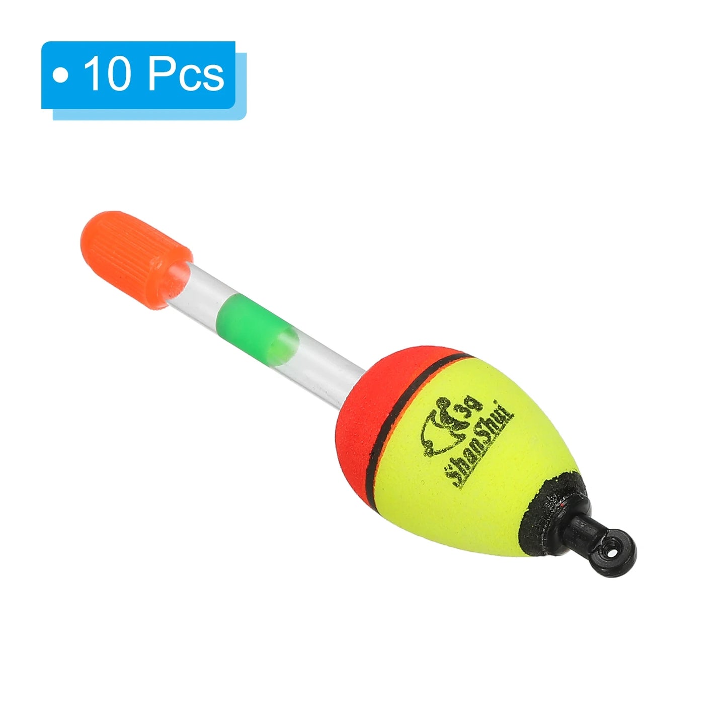Fishing Bobbers, 10 Pack EVA Fishing Float for Saltwater Freshwater Fishing, Yellow