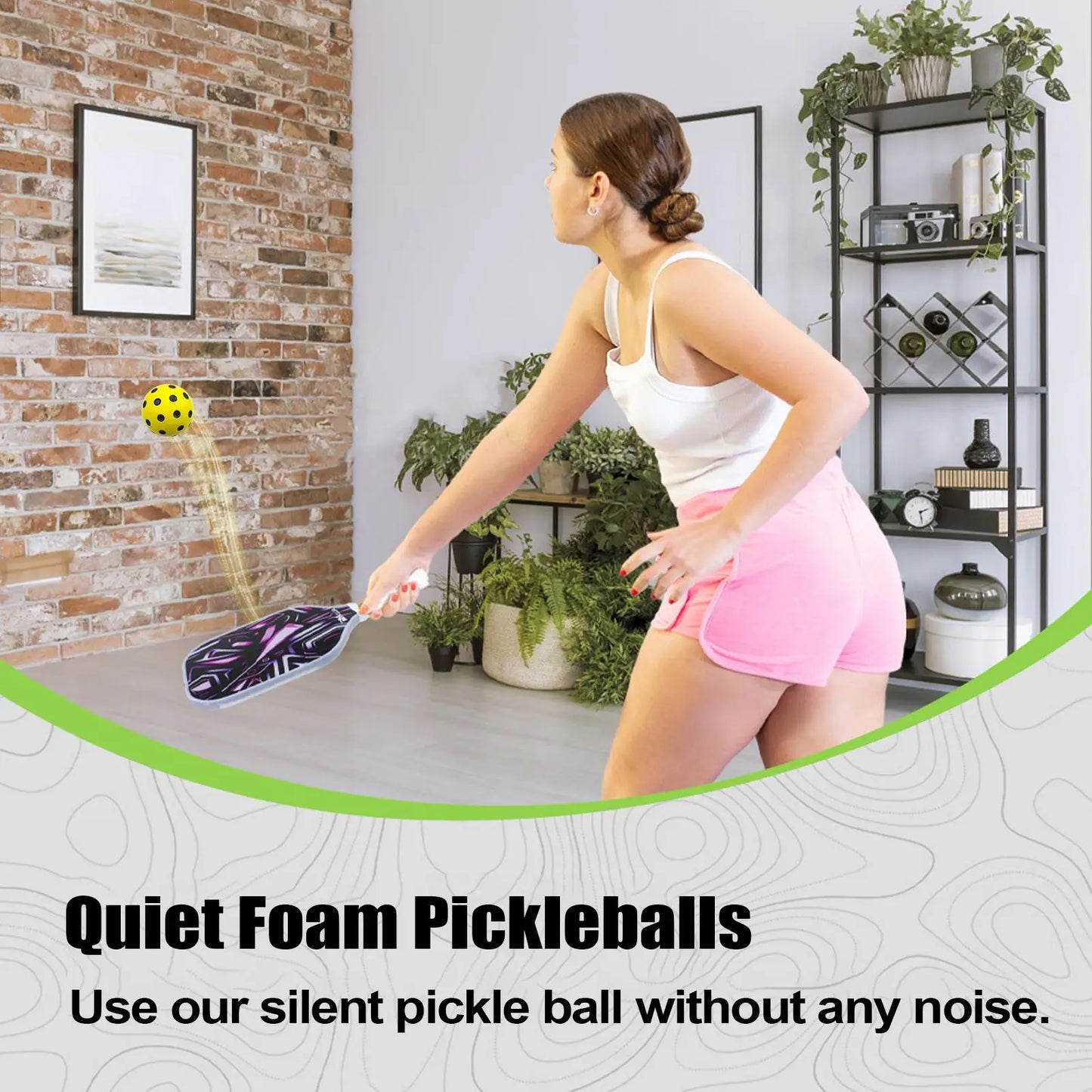 Foam Balls For Pickleball Practice Quiets Bounce Ball Pickleball Soft Safety Pickleball Accessories Ball Noiseless For Training