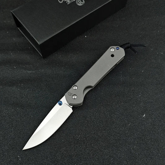 Chris Reeve D2 Folding Pocket Knife Titanium Alloy Handle