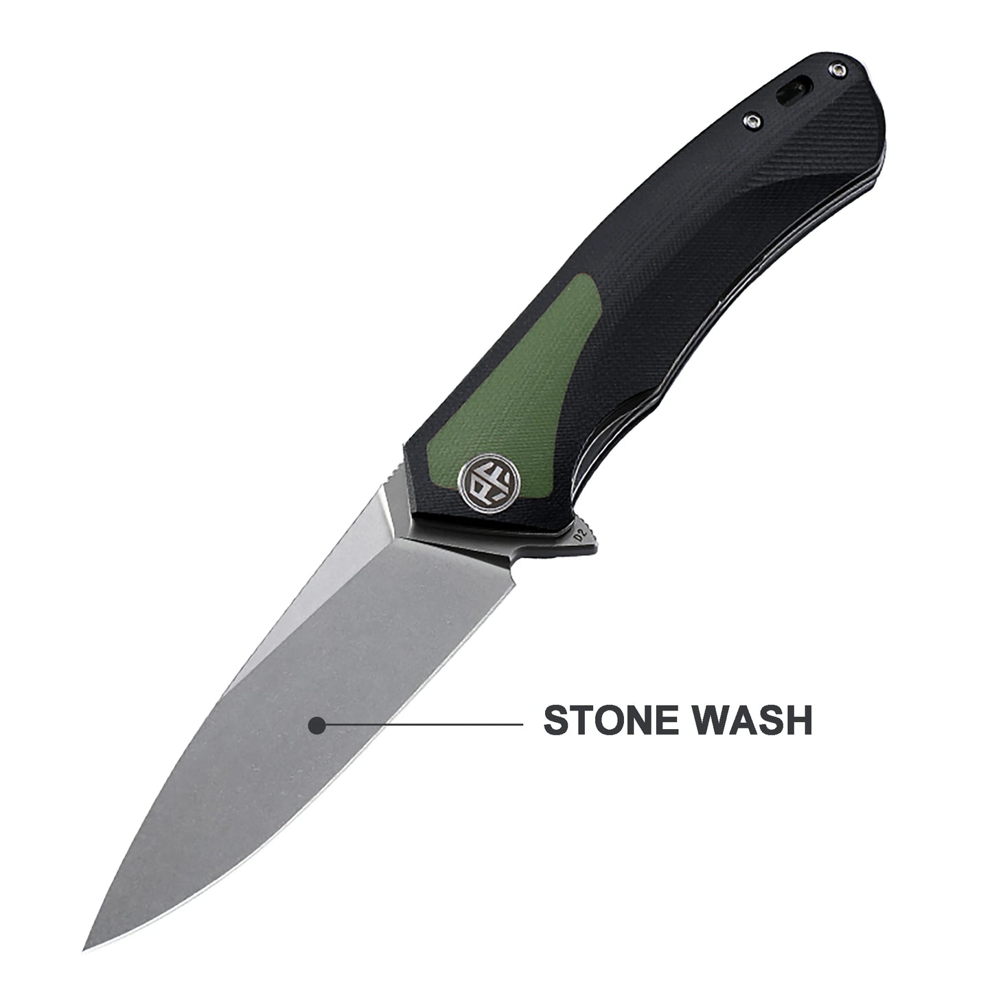 Petrified Fish PF838CS D2 Steel Blade Folding Knife G10+Carbon Fiber Handle Outdoor Camping Hunting EDC Pocket Tool