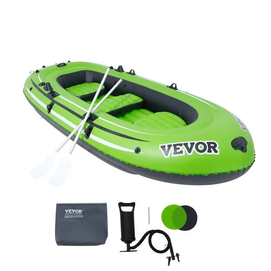 Inflatable Fishing Boat 1100 Lb Capacity With Aluminum Oars