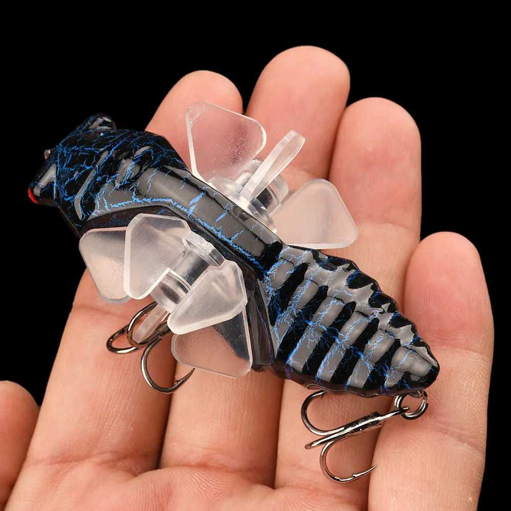 Popper Spin Fishing Lure Floating Hard Bait 14g 7.5g Perch