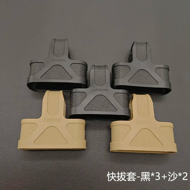 Outdoor Tactical AK 5.56 Rubber Cage Loop  Pull Magazine For M4  M14 M16 Fast Mag Protective Case Hunting Magazine Accessories