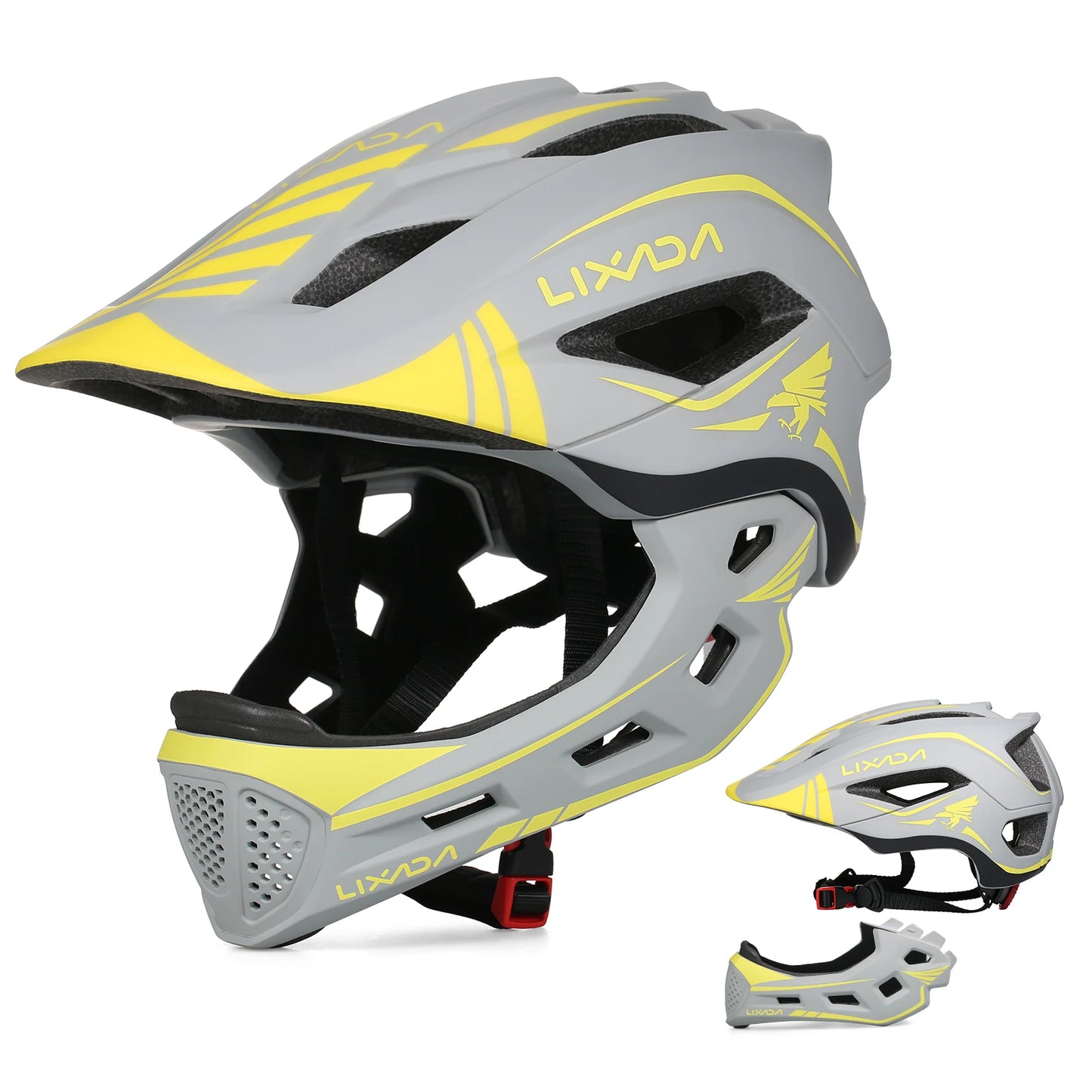 Lixada Kids Detachable Full Face Helmet For Cycling