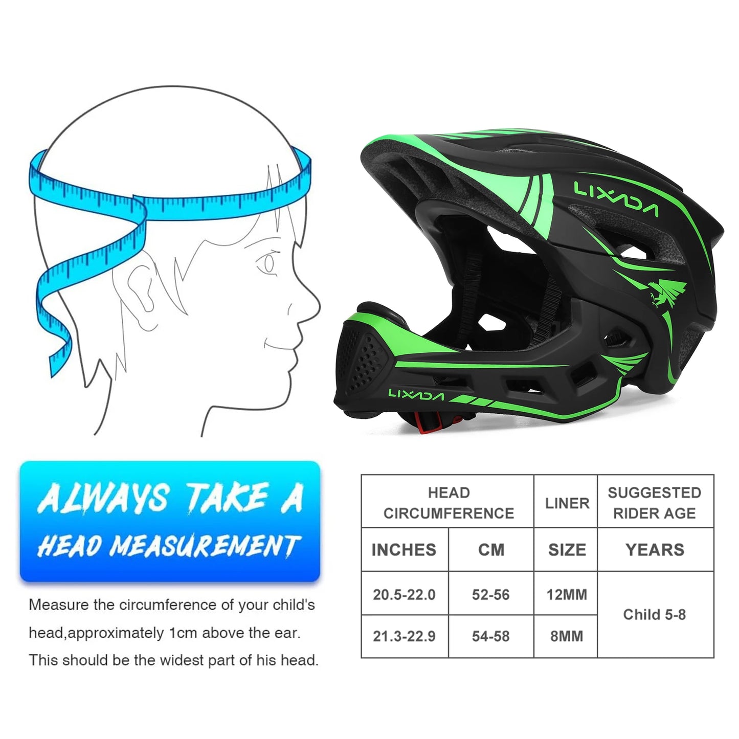 Two in One Kids Full Face Helmet for Cycling Skating