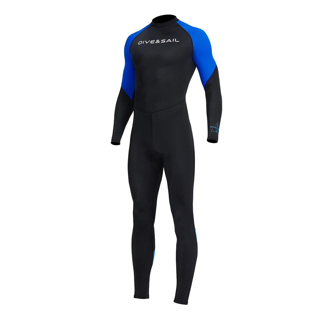 Men Diving Skin With Zipper Sunscreen Snorkeling Swimsuit