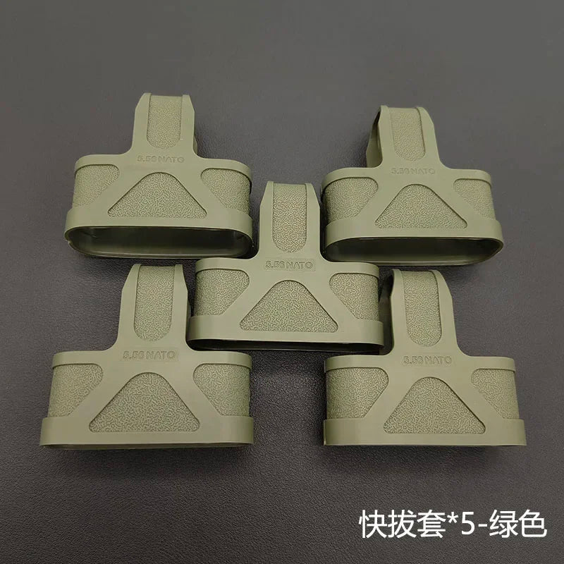 Outdoor Tactical AK 5.56 Rubber Cage Loop  Pull Magazine For M4  M14 M16 Fast Mag Protective Case Hunting Magazine Accessories
