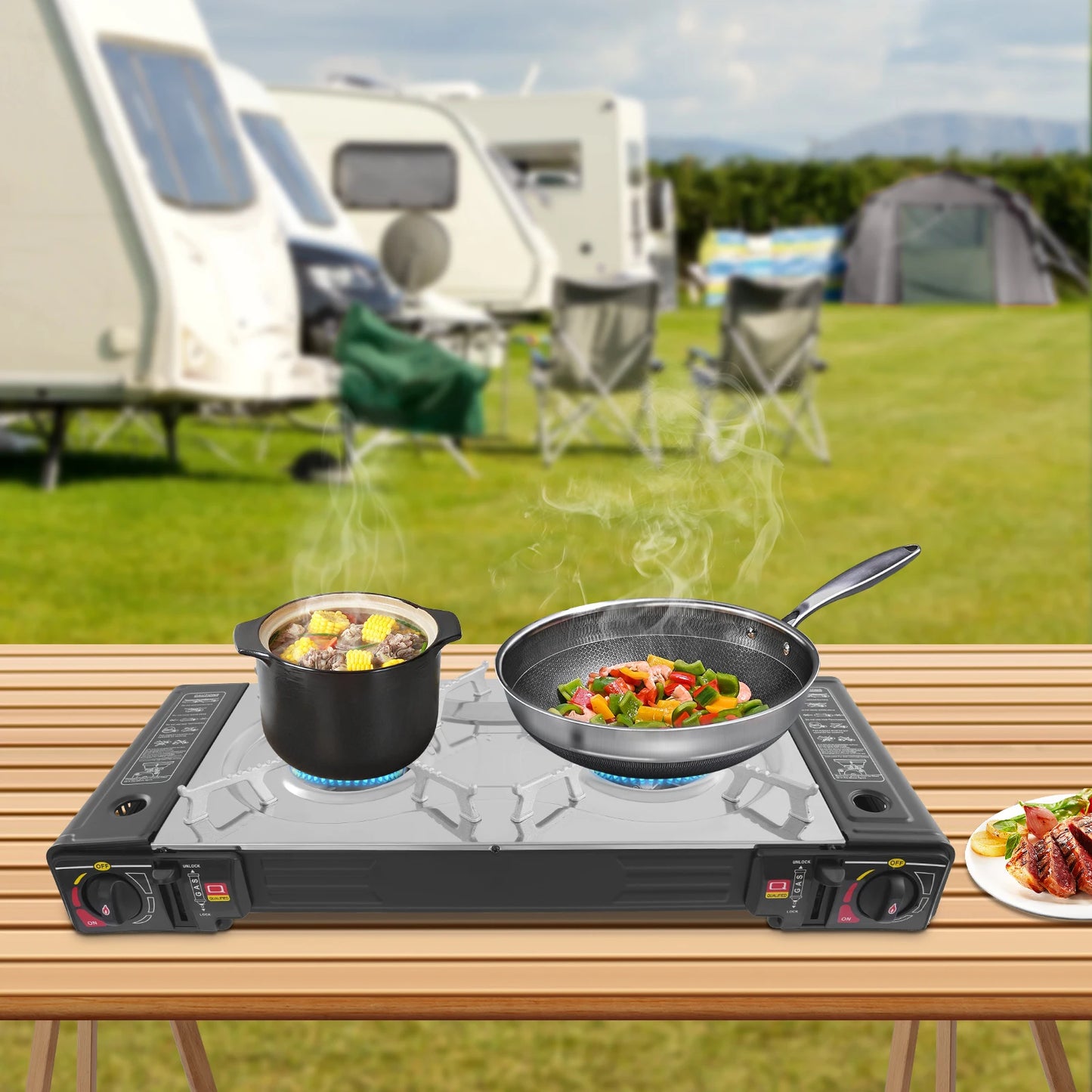 Butane Camping Stove Camping Stove with Portable Case Portable Camping Stove