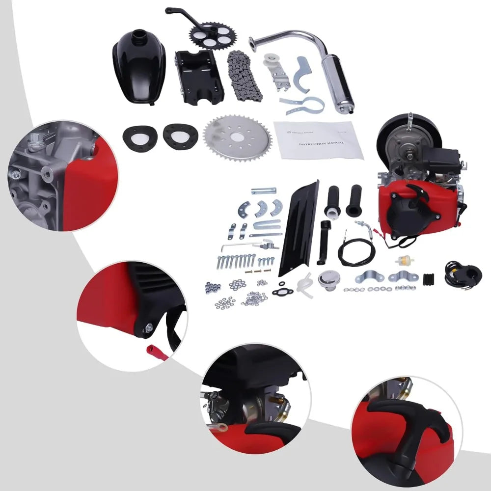 49cc Motorized Bicycle Kit 4 Stroke Engine With Sprocket