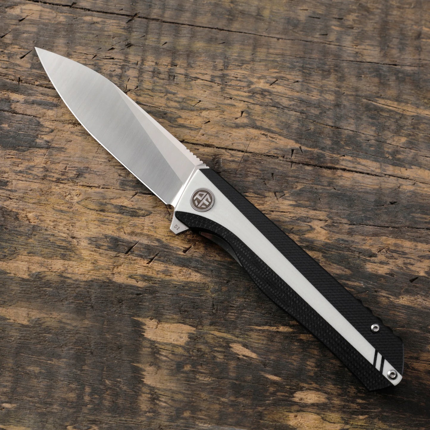 Petrified fish folding knife D2 steel Blade G10 handle pocket knife ball bearings outdoor hunting camping EDC tool knives PF818