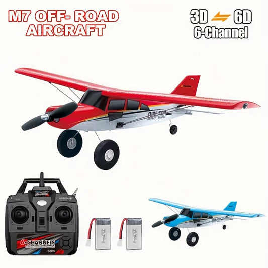 Qidi560 RC Plane Moore M7 Off-road 4CH Remote Control Airplane Brushless Fixed Wing Aircraft Model EPP Foam Toys for Children