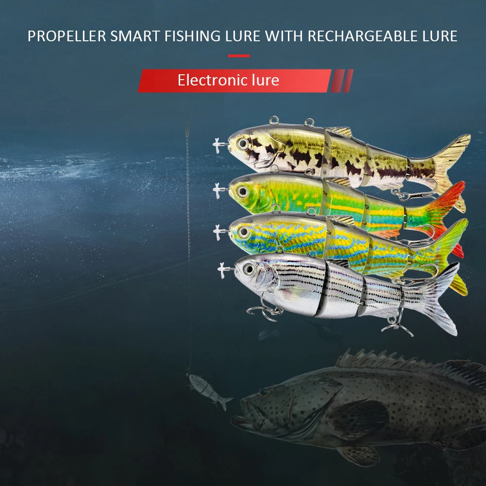 Robotic USB Rechargeable Swim Bait Wobbler for Pike Carp