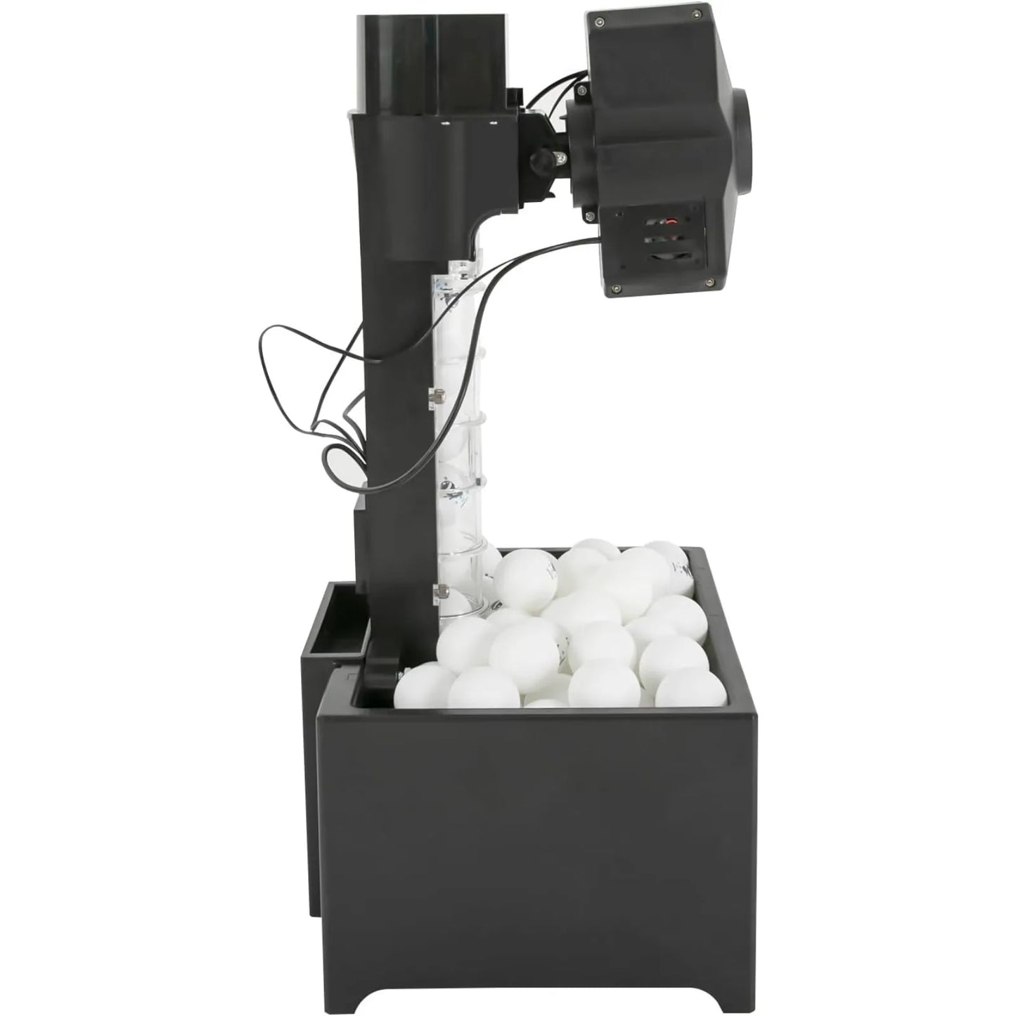 Ping Pong Ball Machine with Net and 100 Balls, Table Tennis Robot Trainer for Gyms, Schools, Training Centers 35-90 Balls/Min