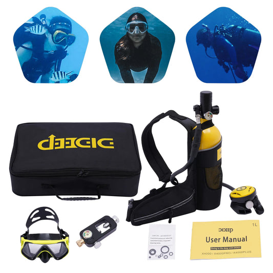 Underwater Breathing Device Mini Scuba Tank 32.8Ft 15 20 Min
