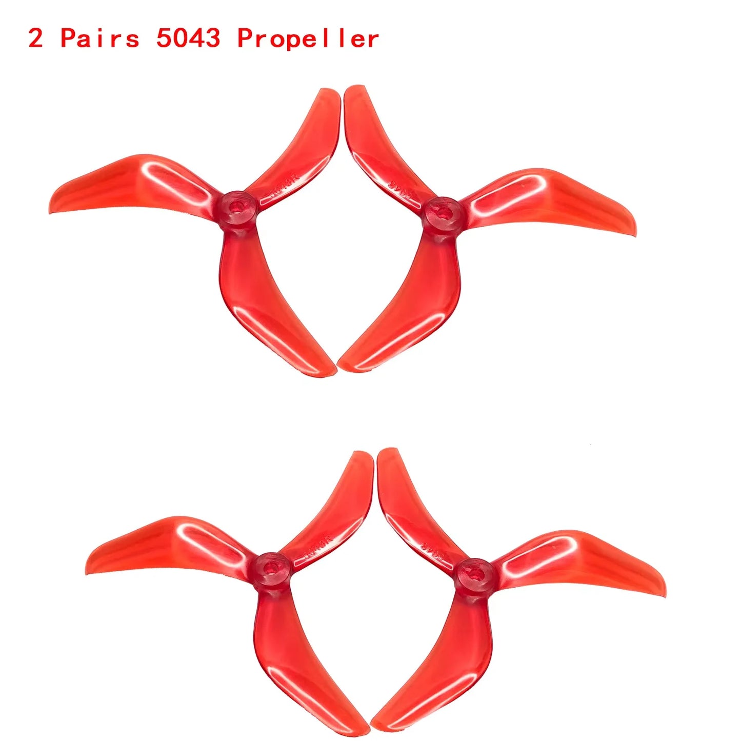 2Pairs RC Airplanes Propeller 5043 5X4.3X3 High-performance Propeller for RC FPV Freestyle 5inch Drones Model DIY Upgrade Parts